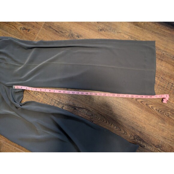 Alice + Olivia Womens Sz 8 Pants Olive Green Stretch Pleated Caree Trousers - Picture 6 of 11